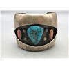 Image 1 : Vintage Turquoise and Coral Shadowbox Bracelet