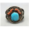 Image 1 : Vintage Turquoise and Coral Bracelet