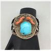 Image 6 : Vintage Turquoise and Coral Bracelet