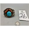 Image 8 : Vintage Turquoise and Coral Bracelet