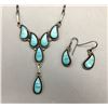 Image 1 : Zuni Turquoise Channel Inlay Necklace Set