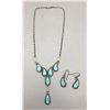 Image 2 : Zuni Turquoise Channel Inlay Necklace Set