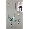 Image 8 : Zuni Turquoise Channel Inlay Necklace Set
