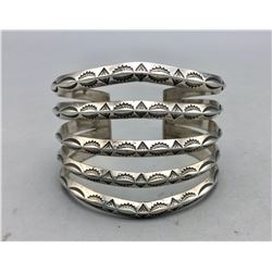 Vintage Five Row Triangle Wire Bracelet