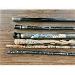 Group of Fine and Unique Walking Sticks