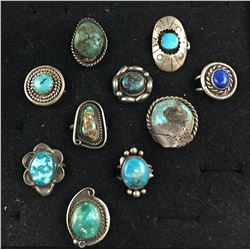 Group of Ten Vintage Rings