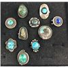Image 2 : Group of Ten Vintage Rings