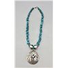 Image 2 : Turquoise and Sterling Silver Necklace