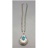 Image 3 : Double Sided Turquoise and Sterling Silver Necklace