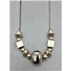 Image 1 : Sterling Silver and Inlay Necklace