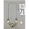 Image 7 : Sterling Silver and Inlay Necklace