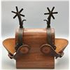 Image 4 : Single Mounted L and M Spurs with Straps