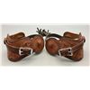 Image 5 : Single Mounted L and M Spurs with Straps