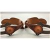 Image 6 : Single Mounted L and M Spurs with Straps