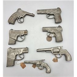 Group of 7 Rare National Cap Guns