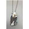 Image 1 : Zuni Inlay Eagle Pin-Pendant