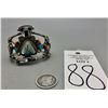 Image 9 : Zuni Inlay Thunderbird Bracelet