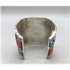 Image 5 : Large Zuni Inlay Bracelet by Quam