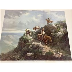 Signed Olaf Wieghorst Limited Edition Print