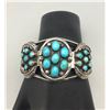 Image 7 : 1970s Navajo Turquoise Cluster Bracelet