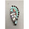 Image 1 : Zuni Inlay Pin Pendant- Stanford Gchachu