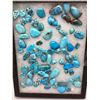Image 1 : Display of Turquoise Cabochons