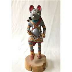 Mouse Warrior Kachina by Silas Roy