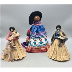 Three Handmade Dolls