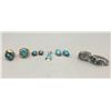 Image 1 : Group of Miscellaneous Turquoise and Sterling Silver Jewelry