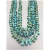 Image 1 : Great Old Three-Strand Turquoise Necklace