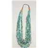 Image 2 : Great Old Three-Strand Turquoise Necklace