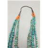 Image 4 : Great Old Three-Strand Turquoise Necklace