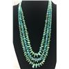 Image 5 : Great Old Three-Strand Turquoise Necklace