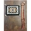 Image 1 : Small Size Two Grey Hills Textile and Sash