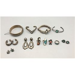 Group of Miscellaneous Sterling Silver Jewelry