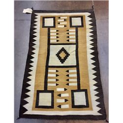 Vintage Storm Pattern Navajo Textile