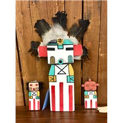 Three Hopi Flat Dolls