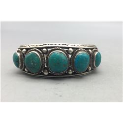 Vintage Five Stone Turquoise Bracelet