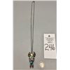 Image 6 : Unique Kachina Themed Necklace with Nice Turquoise