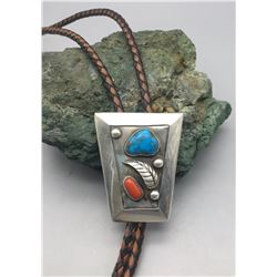 Vintage Turquoise and Coral Bolo