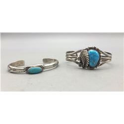 Two Vintage Turquoise Bracelets