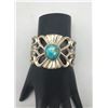 Image 7 : Vintage Sandcast and Turquoise Bracelet