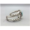 Image 2 : Vintage Sandcast and Turquoise Bracelet