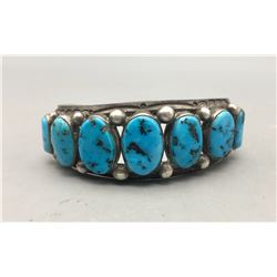 Vintage Seven Stone Turquoise Bracelet