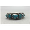 Image 1 : 1950s Five Stone Turquoise Bracelet