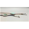 Image 6 : Two Vintage Bolos - One Turquoise and One Malachite