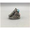 Image 3 : Large Turquoise and Coral Ring