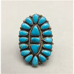 Vintage Cluster Turquoise Style Ring