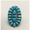 Image 1 : Vintage Cluster Turquoise Style Ring