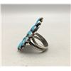 Image 4 : Vintage Cluster Turquoise Style Ring